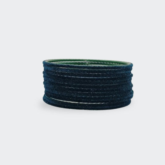Dark Blue Velvet Fabric Premium Bangles