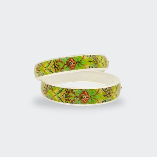 Handcrafted Floral Resin Bangles (1)