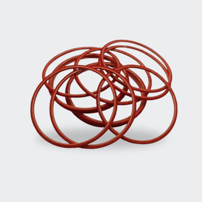 Rich Red Velvet Fabric Premium Bangles