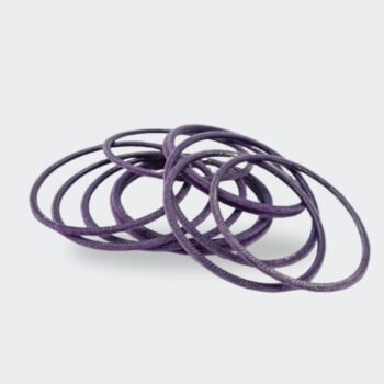 Deep Purple Velvet Fabric Premium Bangles