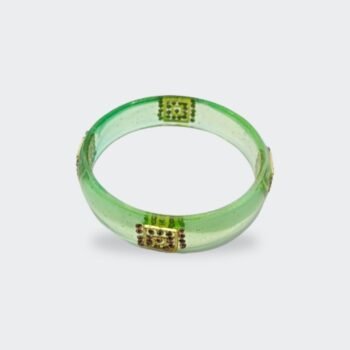 Elegant Green Transparent Bangles