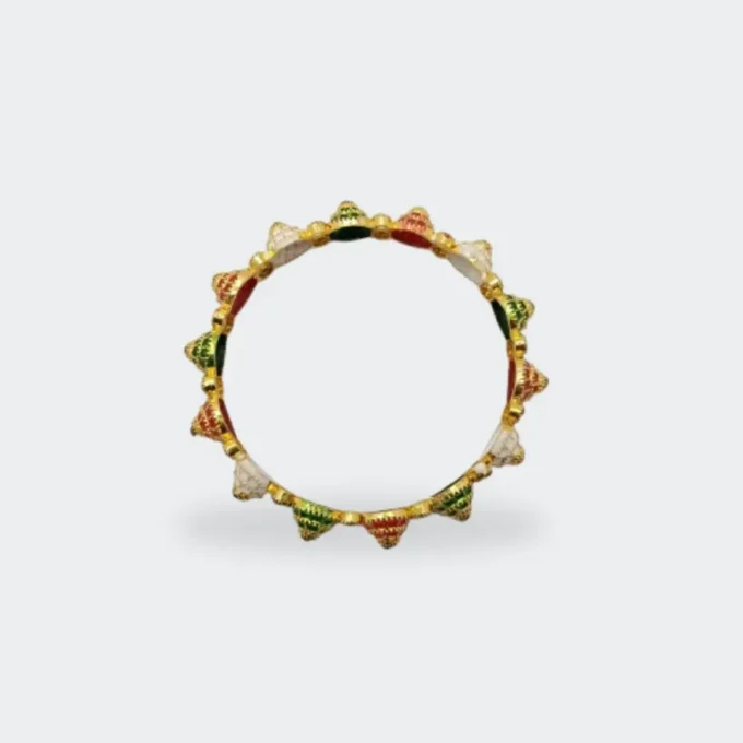 Elegant Multi-Color Beaded Bangle
