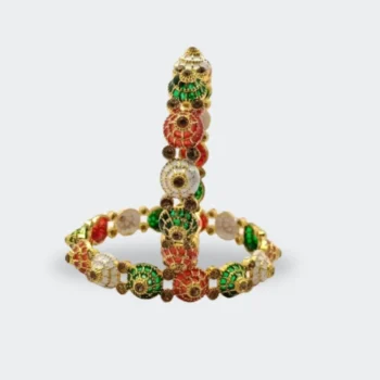 Elegant Multi-Color Beaded Bangles