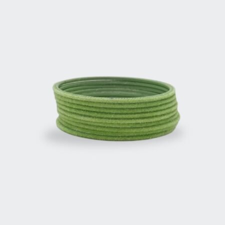 Green Velvet Cloth Premium Bangles 1