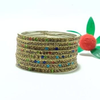π Kids Multicolor Glitter Bangles Set β For Girls (2β5 Years)
